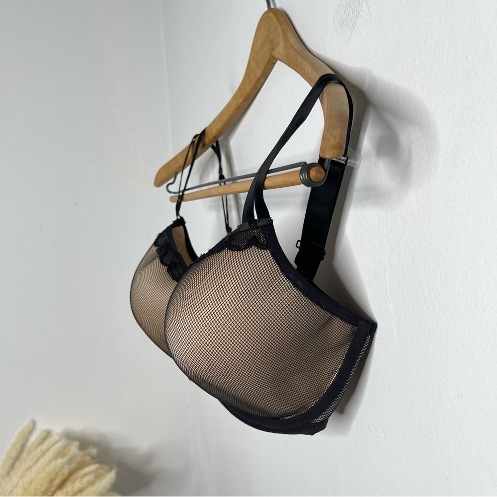 Freya Black Mesh Bra - Picture 9 of 16